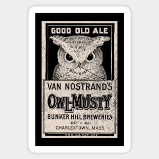 Owl-Musty Ale (variant) Sticker